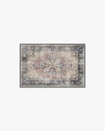 Kamran Royal Blue Rug - 60x90 - Machine Washable Area Rug - Kid & Pet Friendly - Indoor Rugs - Ruggable - thumbnail 1