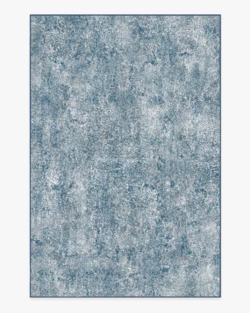 Serenata Slate Blue Flatwoven Rug - 185x275 - Machine Washable Area Rug - Kid & Pet Friendly - Indoor Rugs - Ruggable - image 1