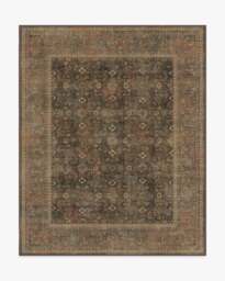 Ophelia Bronze Multicolour Flatwoven Rug Brown - 245x305 - Machine Washable Area Rug - Kid & Pet Friendly - Indoor Rugs - Ruggable