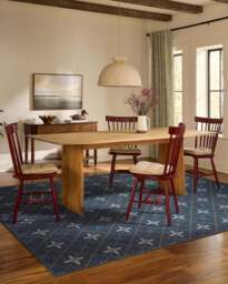 Alva Navy Rug - 60x90 - Machine Washable Area Rug - Kid & Pet Friendly - Indoor Rugs - Ruggable - thumbnail 2