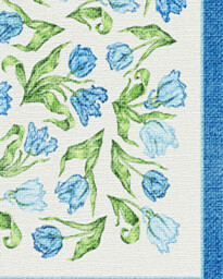 Garden Party Blue Flatwoven Rug by Mrs. Alice - 60x90 - Machine Washable Area Rug - Kid & Pet Friendly - Indoor Rugs - Ruggable - thumbnail 4