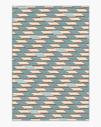 Tess Slate Blue Flatwoven Rug - 185x275 - Machine Washable Area Rug - Kid & Pet Friendly - Indoor Rugs - Ruggable - thumbnail 1
