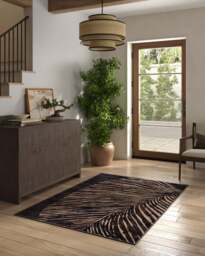 Arcane Espresso Brown Rug - 60x90 - Machine Washable Area Rug - Kid & Pet Friendly - Indoor Rugs - Ruggable - thumbnail 2