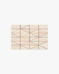 Ulysses Multicolour Flatwoven Rug Beige - 60x90 - Machine Washable Area Rug - Kid & Pet Friendly - Indoor Rugs - Ruggable - thumbnail 1