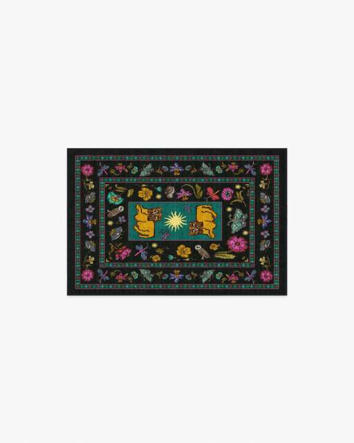 Lionâs Cub Charcoal Multicolour Rug by RIXO - 60x90 - Machine Washable Area Rug - Kid & Pet Friendly - Indoor Rugs - Ruggable - image 1