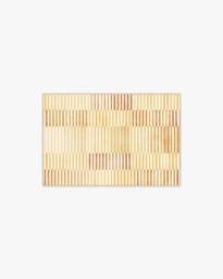 Shadow Stripe Gold Rug - 60x90 - Machine Washable Area Rug - Kid & Pet Friendly - Indoor Rugs - Ruggable - thumbnail 1