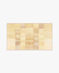 Shadow Stripe Gold Rug - 60x90 - Machine Washable Area Rug - Kid & Pet Friendly - Indoor Rugs - Ruggable - thumbnail 2