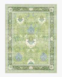 Serafina Green Flatwoven Rug - 275x365 - Machine Washable Area Rug - Kid & Pet Friendly - Indoor Rugs - Ruggable