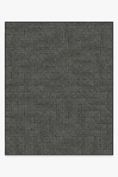 Parquet Black Outdoor Rug - 245x305 - Machine Washable Area Rug - Kid & Pet Friendly - Indoor Rugs - Ruggable - thumbnail 1