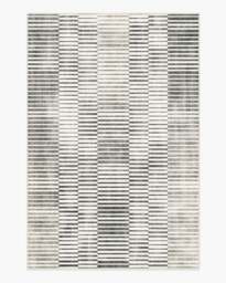 Shadow Stripe Black & Cream Rug - 185x275 - Machine Washable Area Rug - Kid & Pet Friendly - Indoor Rugs - Ruggable