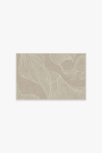 Sana Stone Rug Beige - 60x90 - Machine Washable Area Rug - Kid & Pet Friendly - Indoor Rugs - Ruggable - image 1