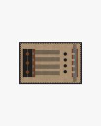 Kasi Black & Tan Flatwoven Rug by Architectural Digest - 60x90 - Machine Washable Area Rug - Kid & Pet Friendly - Indoor Rugs - Ruggable - thumbnail 1
