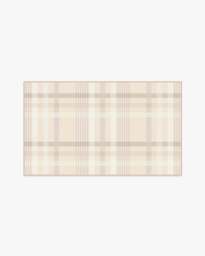 Charming Plaid Neutral Flatwoven Rug - 90x150 - Machine Washable Area Rug - Kid & Pet Friendly - Indoor Rugs - Ruggable - thumbnail 1