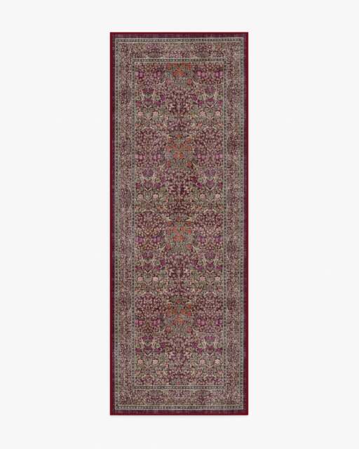 Blackthorn Mulberry Rug by Morris & Co. Pink - 75x215 - Machine Washable Area Rug - Kid & Pet Friendly - Indoor Rugs - Ruggable - image 1