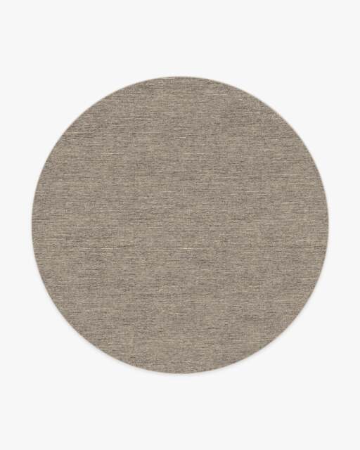 Melange Solid Natural Stone Rug - 245 Round - Machine Washable Area Rug - Kid & Pet Friendly - Indoor Rugs - Ruggable - image 1