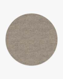 Melange Solid Natural Stone Rug - 245 Round - Machine Washable Area Rug - Kid & Pet Friendly - Indoor Rugs - Ruggable