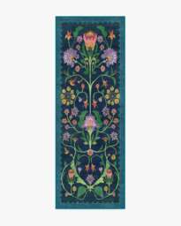 Protea Blue Rug by Iris Apfel - 75x215 - Machine Washable Area Rug - Kid & Pet Friendly - Indoor Rugs - Ruggable - thumbnail 1