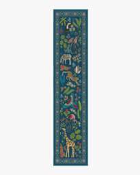 Jingle Jungle Royal Blue Rug by Iris Apfel - 60x90 - Machine Washable Area Rug - Kid & Pet Friendly - Indoor Rugs - Ruggable - thumbnail 2
