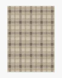 Piper Plaid Neutral Flatwoven Rug - 150x215 - Machine Washable Area Rug - Kid & Pet Friendly - Indoor Rugs - Ruggable