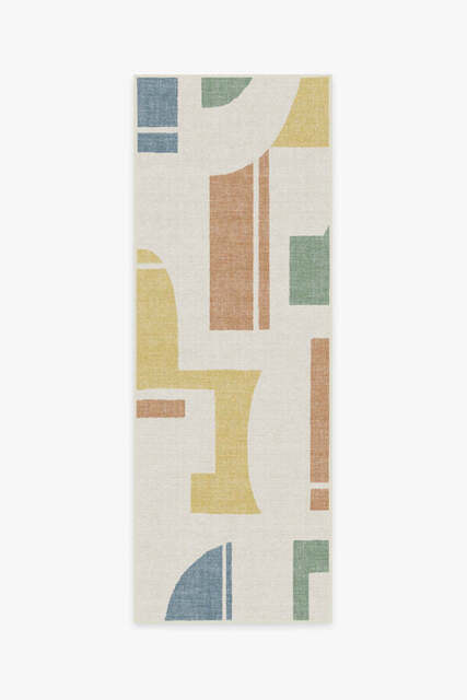Bodin Multicolor Outdoor Rug Beige - 75x215 - Machine Washable Area Rug - Kid & Pet Friendly - Outdoor Rugs - Ruggable - image 1