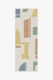 Bodin Multicolor Outdoor Rug Beige - 75x215 - Machine Washable Area Rug - Kid & Pet Friendly - Outdoor Rugs - Ruggable - thumbnail 1