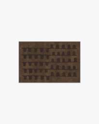 Veza Bronze & Plum Flatwoven Rug Brown - 60x90 - Machine Washable Area Rug - Kid & Pet Friendly - Indoor Rugs - Ruggable - thumbnail 1