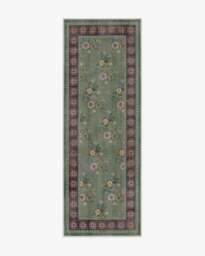 Pennywood Green & Pink Rug - 75x215 - Machine Washable Area Rug - Kid & Pet Friendly - Indoor Rugs - Ruggable - thumbnail 1