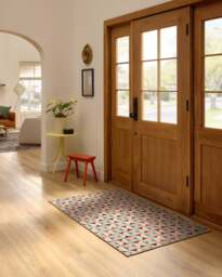 Orana Red & Light Blue Flatwoven Rug - 60x90 - Machine Washable Area Rug - Kid & Pet Friendly - Indoor Rugs - Ruggable - thumbnail 2