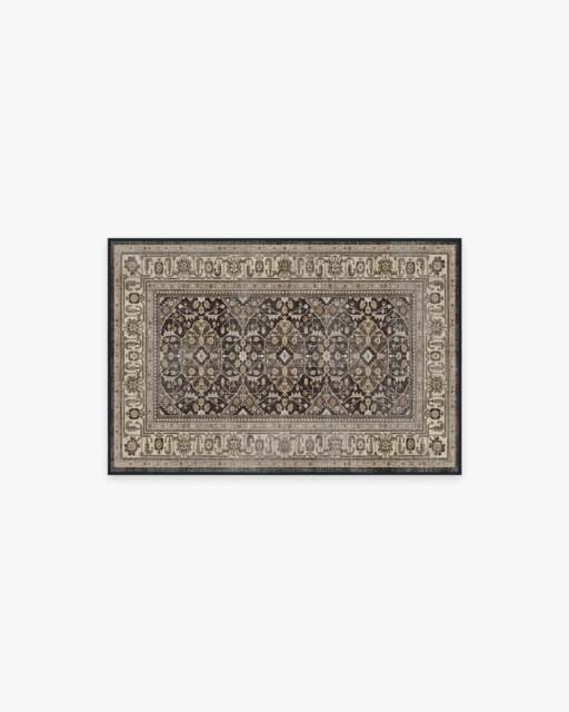 Alessia Dark Wood Rug Brown - 60x90 - Machine Washable Area Rug - Kid & Pet Friendly - Indoor Rugs - Ruggable - image 1