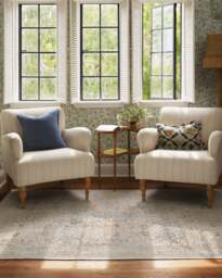 Blackthorn Ivory Rug by Morris & Co. - 275x365 - Machine Washable Area Rug - Kid & Pet Friendly - Indoor Rugs - Ruggable - thumbnail 2