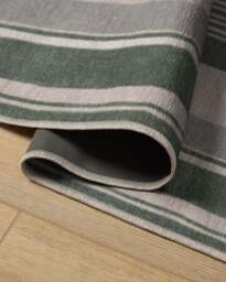Naia Olive Flatwoven Rug Green - 60x90 - Machine Washable Area Rug - Kid & Pet Friendly - Indoor Rugs - Ruggable - thumbnail 2