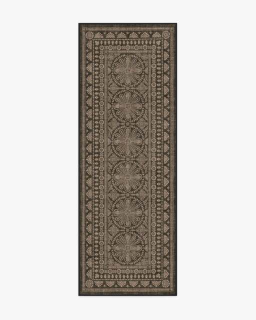 Maia Soft Black Re-Jute Rug - 75x215 - Machine Washable Area Rug - Kid & Pet Friendly - Indoor Rugs - Ruggable - image 1