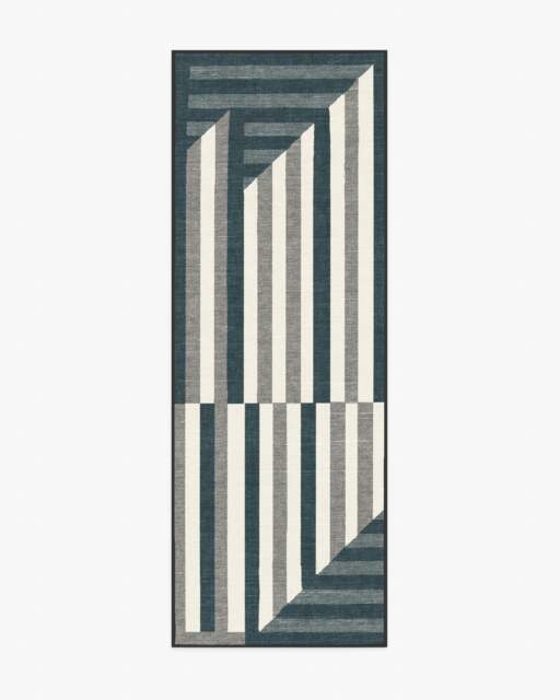Venn Charcoal Rug - 75x215 - Machine Washable Area Rug - Kid & Pet Friendly - Indoor Rugs - Ruggable - image 1