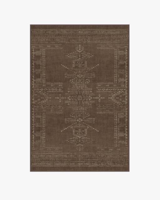 Amira Brown Rug by Martyn Lawrence Bullard - 120x185 - Machine Washable Area Rug - Kid & Pet Friendly - Indoor Rugs - Ruggable - image 1