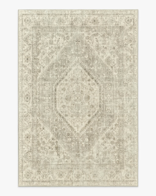 Soluna Ivory & Natural Rug - 185x275 - Machine Washable Area Rug - Kid & Pet Friendly - Indoor Rugs - Ruggable - image 1