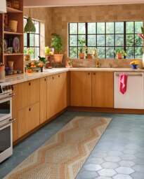 Etta Natural & Terra Flatwoven Rug by Justina Blakeney - 60x90 - Machine Washable Area Rug - Kid & Pet Friendly - Indoor Rugs - Ruggable - thumbnail 2