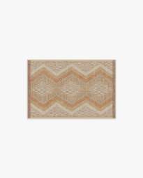 Etta Natural & Terra Flatwoven Rug by Justina Blakeney - 60x90 - Machine Washable Area Rug - Kid & Pet Friendly - Indoor Rugs - Ruggable - thumbnail 1