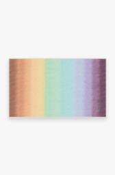 Spectrum Rainbow Rug - 90x150 - Machine Washable Area Rug - Kid & Pet Friendly - Indoor Rugs - Ruggable