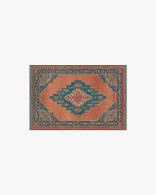 Sunset Bazaar Tropic Coral Rug by Matthew Williamson - 60x90 - Machine Washable Area Rug - Kid & Pet Friendly - Indoor Rugs - Ruggable - image 1