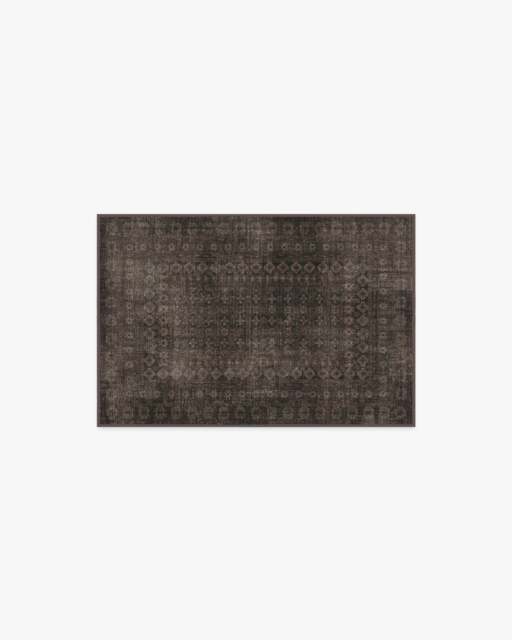 Cyrus Black Flatwoven Rug - 60x90 - Machine Washable Area Rug - Kid & Pet Friendly - Indoor Rugs - Ruggable - image 1