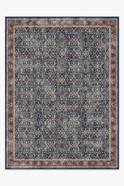 Celestine Sapphire Flatwoven Rug - 275x365 - Machine Washable Area Rug - Kid & Pet Friendly - Indoor Rugs - Ruggable - image 1