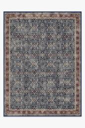 Celestine Sapphire Flatwoven Rug - 275x365 - Machine Washable Area Rug - Kid & Pet Friendly - Indoor Rugs - Ruggable - thumbnail 1