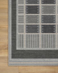 Agnes Charcoal Flatwoven Rug - 60x90 - Machine Washable Area Rug - Kid & Pet Friendly - Indoor Rugs - Ruggable - thumbnail 2
