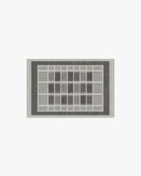 Agnes Charcoal Flatwoven Rug - 60x90 - Machine Washable Area Rug - Kid & Pet Friendly - Indoor Rugs - Ruggable - thumbnail 1