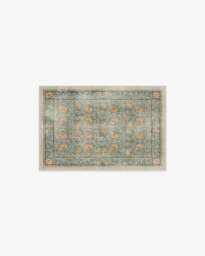 Pimpernel Jade Flatwoven Rug by Morris & Co. - 60x90 - Machine Washable Area Rug - Kid & Pet Friendly - Indoor Rugs - Ruggable - thumbnail 1
