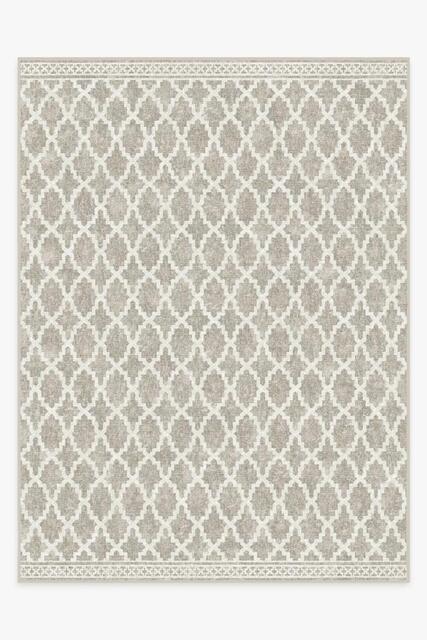 Cleo Trellis Natural Outdoor Rug - 275x365 - Machine Washable Area Rug - Kid & Pet Friendly - Outdoor Rugs - Ruggable - image 1