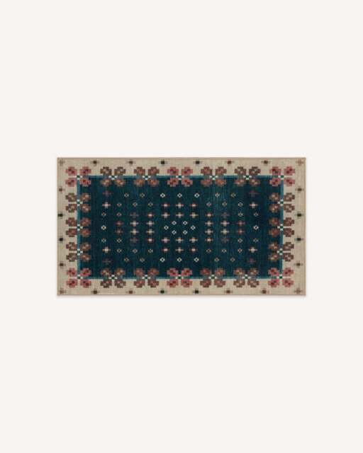 Clove Navy Rug by Anthropologie - 60x90 - Machine Washable Area Rug - Kid & Pet Friendly - Indoor Rugs - Ruggable - image 1