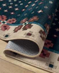 Clove Navy Rug by Anthropologie - 60x90 - Machine Washable Area Rug - Kid & Pet Friendly - Indoor Rugs - Ruggable - thumbnail 2