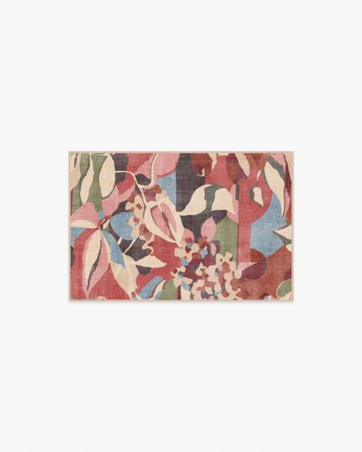 Maeve Flatwoven Rug Pink - 60x90 - Machine Washable Area Rug - Kid & Pet Friendly - Indoor Rugs - Ruggable - image 1
