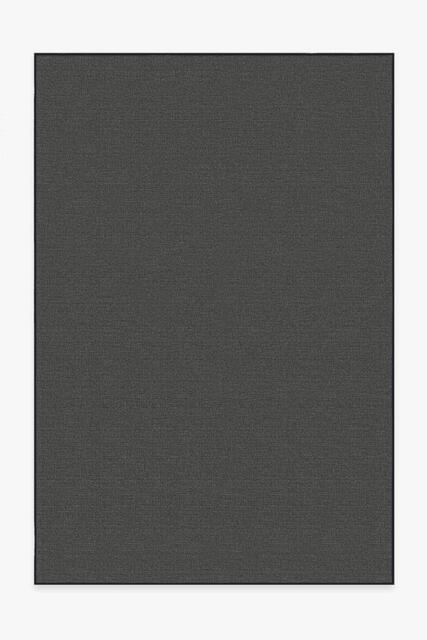 Denim Solid Black Outdoor Rug - 185x275 - Machine Washable Area Rug - Kid & Pet Friendly - Outdoor Rugs - Ruggable - image 1
